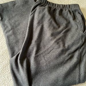 Land’s End , Grey, 100% Cotton, Knit, Straight Leg Pants, 2X, Side Pockets.